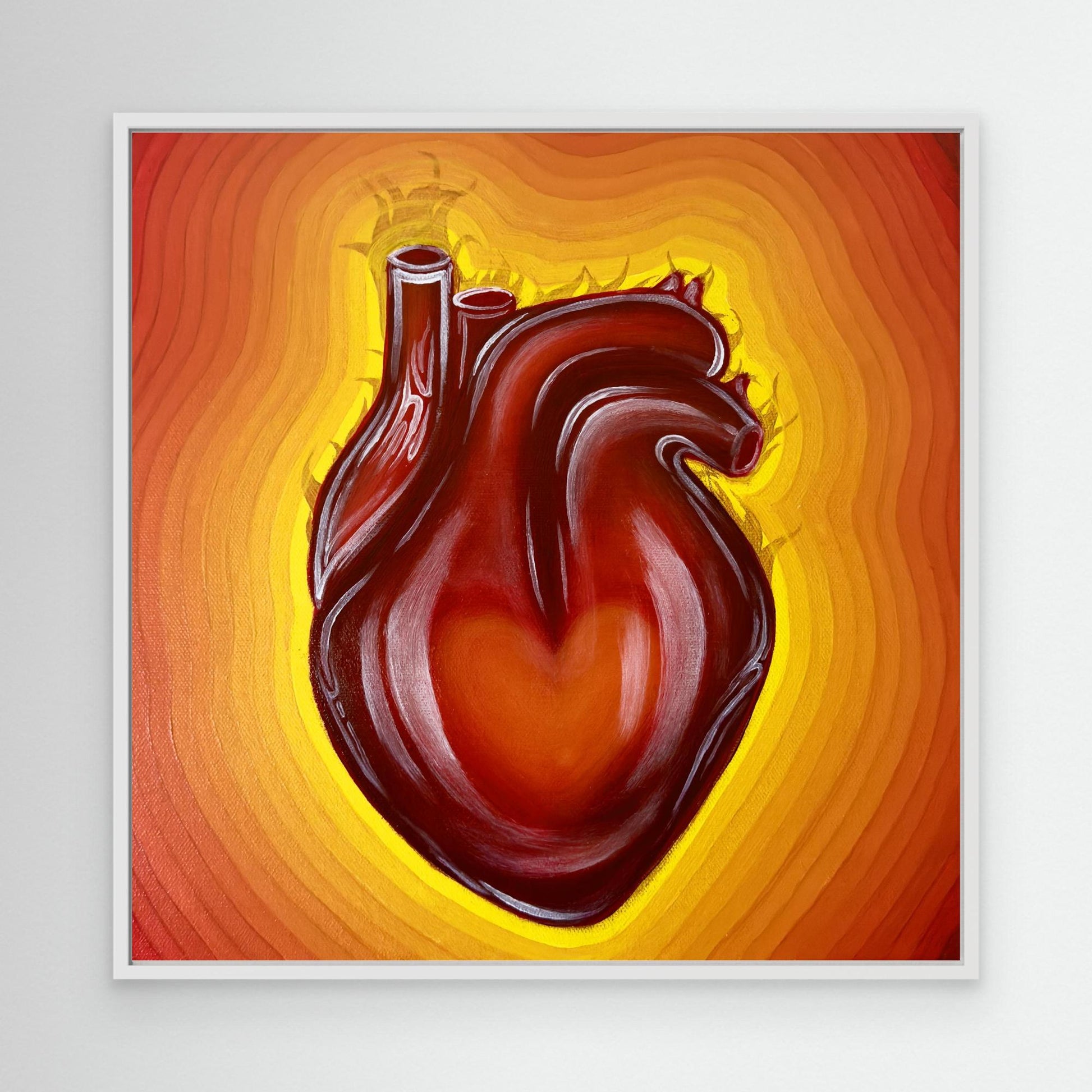 Burning Heart (Limited Edition Canvas Print)