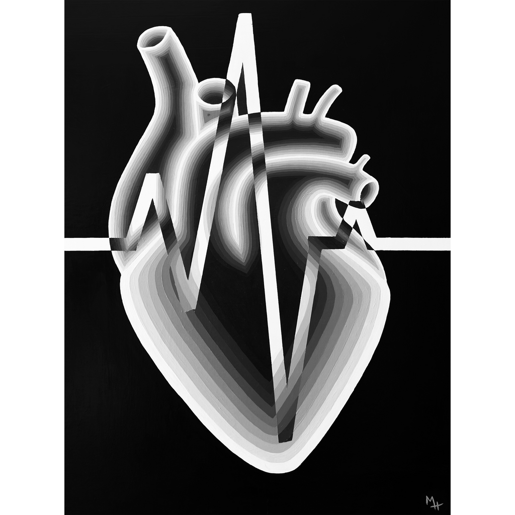 Black and White Heart